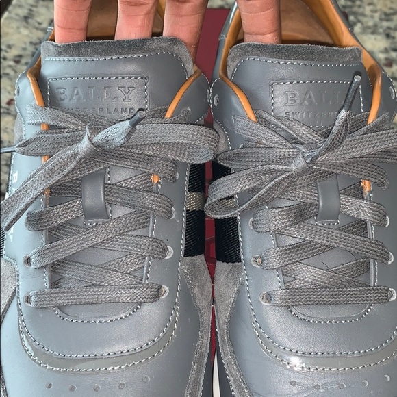 **SOLD** Bally Leather Aston Men’s Sneakers US 9.5 - Picture 5 of 8